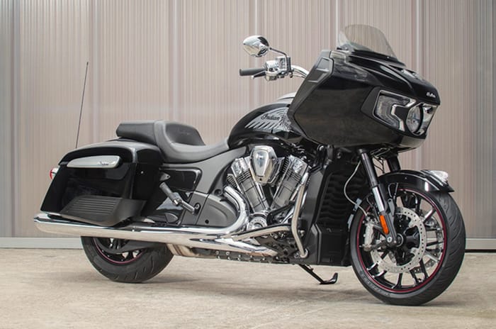 Indian Challenger front right static in studio